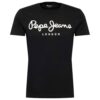 Pepe Jeans Póló  fekete / fehér-hu