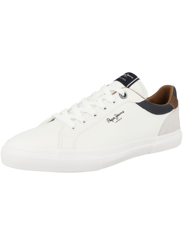 Pepe Jeans Rövid szárú sportcipők 'Kenton Court'  tengerészkék / világosszürke / fekete / fehér-Hungary