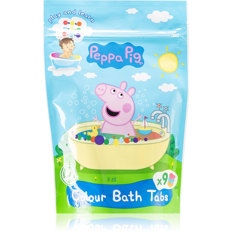 Peppa Pig Colour Bath Tabs színes fürdőpezsgőtabletták 9x16 g-Ár