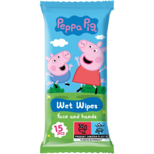 Peppa Pig Wet Wipes nedves törlőkendő gyerekeknek 15 db-Ár