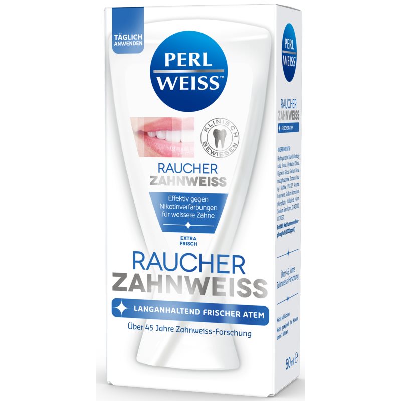 Perl Weiss Bleaching Toothpaste for Smokers fehérítő fogkrém dohányzóknak 50 ml-Ár