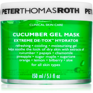 Peter Thomas Roth Cucumber De-Tox Gel Mask hidratáló gél maszk az arcra és a szem környékére 150 ml-Ár