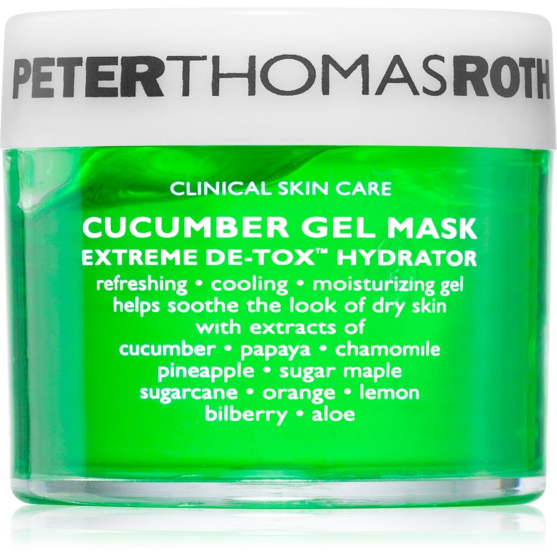Peter Thomas Roth Cucumber De-Tox Gel Mask hidratáló gél maszk az arcra és a szem környékére 50 ml-Ár