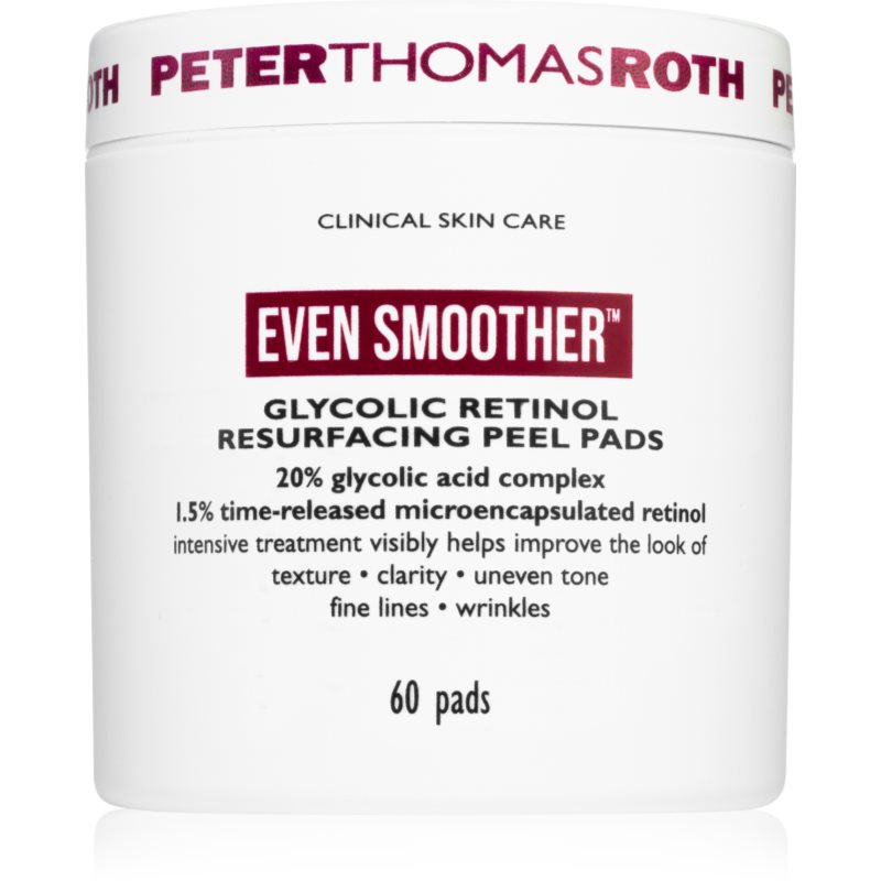 Peter Thomas Roth EVEN SMOOTHER™ Glycolic Retinol Resurfacing Peel Pads arctisztító peeling párnácskát éjszakára 1 kapsz.-Ár