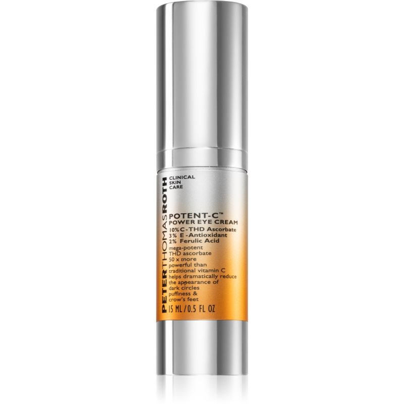 Peter Thomas Roth Potent-C Power Eye Cream hidratáló szemkörnyékápoló krém a duzzanatokra és a sötét karikákra 15 ml-Ár