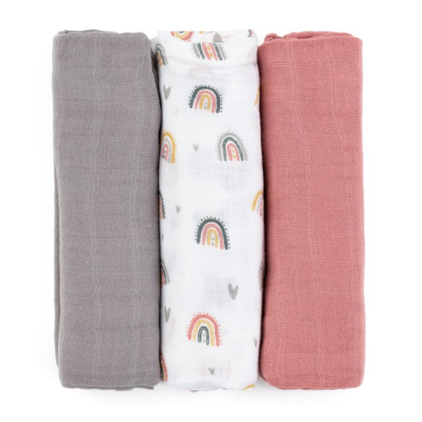 Petite&Mars Moussy mosható pelenkák Rose Rainbows 68 x 68 cm 3 db-Ár