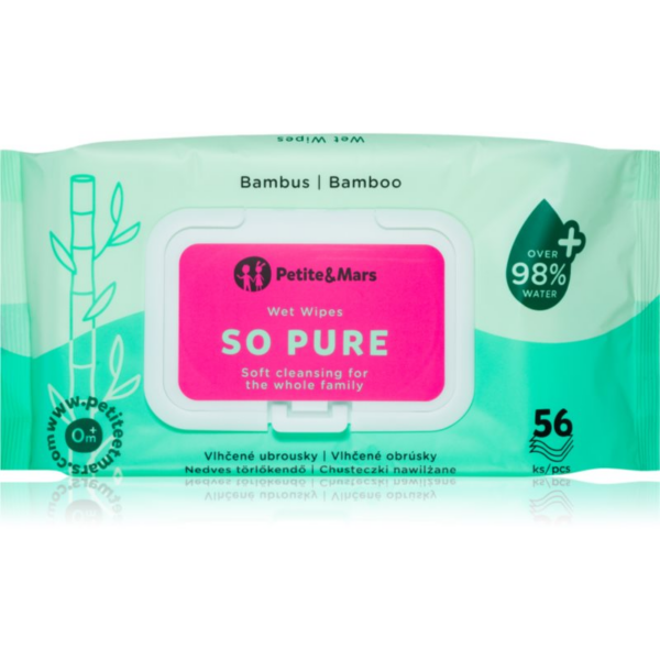 Petite&Mars So Pure nedves törlőkendők gyermekeknek 4x56 db-Ár