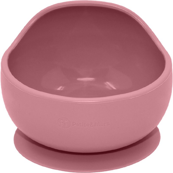 Petite&Mars Take&Match Silicone Bowl tálka tapadókoronggal Dusty Rose 6 m+ 360 ml-Ár