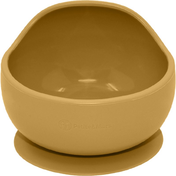 Petite&Mars Take&Match Silicone Bowl tálka tapadókoronggal Intense Ochre 6 m+ 360 ml-Ár