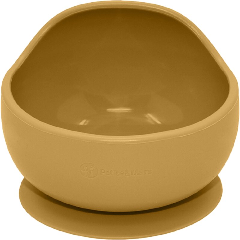 Petite&Mars Take&Match Silicone Bowl tálka tapadókoronggal Intense Ochre 6 m+ 360 ml-Ár
