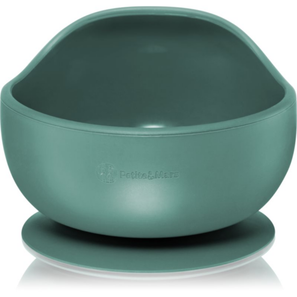 Petite&Mars Take&Match Silicone Bowl tálka tapadókoronggal Misty Green 6 m+ 360 ml-Ár