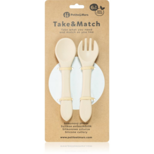 Petite&Mars Take&Match Silicone Cutlery étkészlet Desert Sand 6 m+ 2 db-Ár