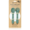 Petite&Mars Take&Match Silicone Cutlery étkészlet Misty Green 6 m+ 2 db-Ár