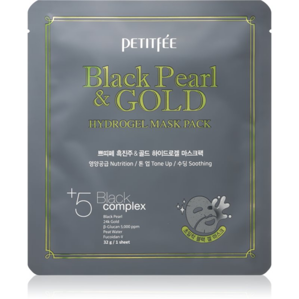 Petitfée Black Pearl & Gold intenzív hidrogélmaszk 24 karátos arannyal 32 g-Ár