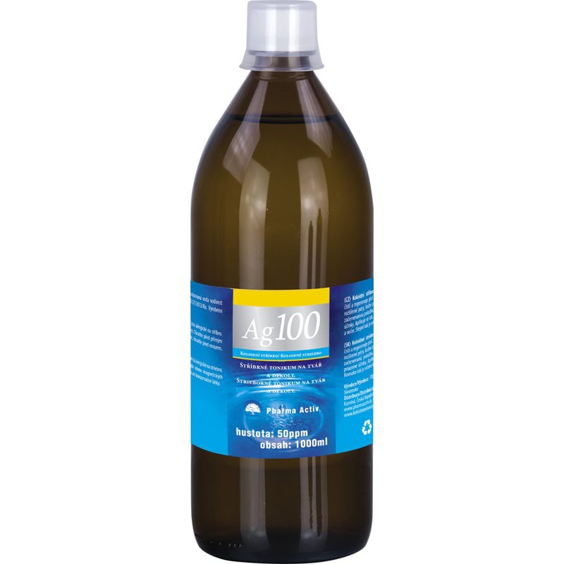 Pharma Activ Colloidal silver 50ppm 1000ml tisztító tonik ezüstkolloiddal 1000 ml-Ár