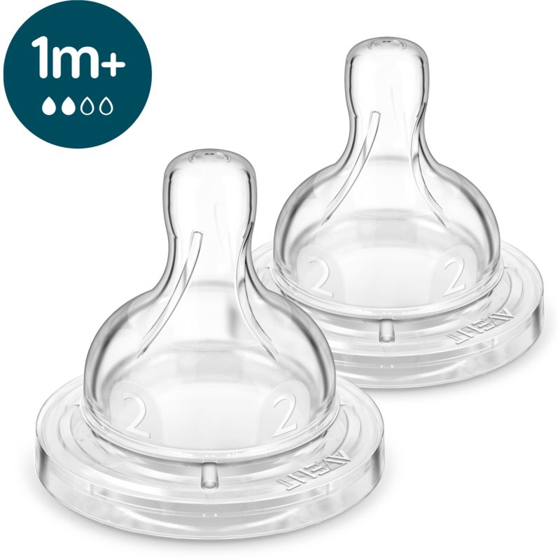 Philips Avent Anti-colic SCY762/02 etetőcumi antikólikus 1 m+ Slow Flow 2 db