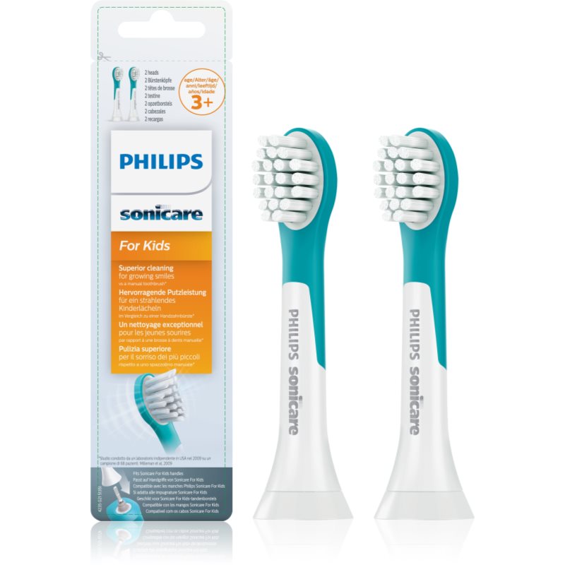 Philips Sonicare For Kids 3+ Compact HX6032/33 csere fejek a fogkeféhez gyermekeknek 2 db-Eredeti