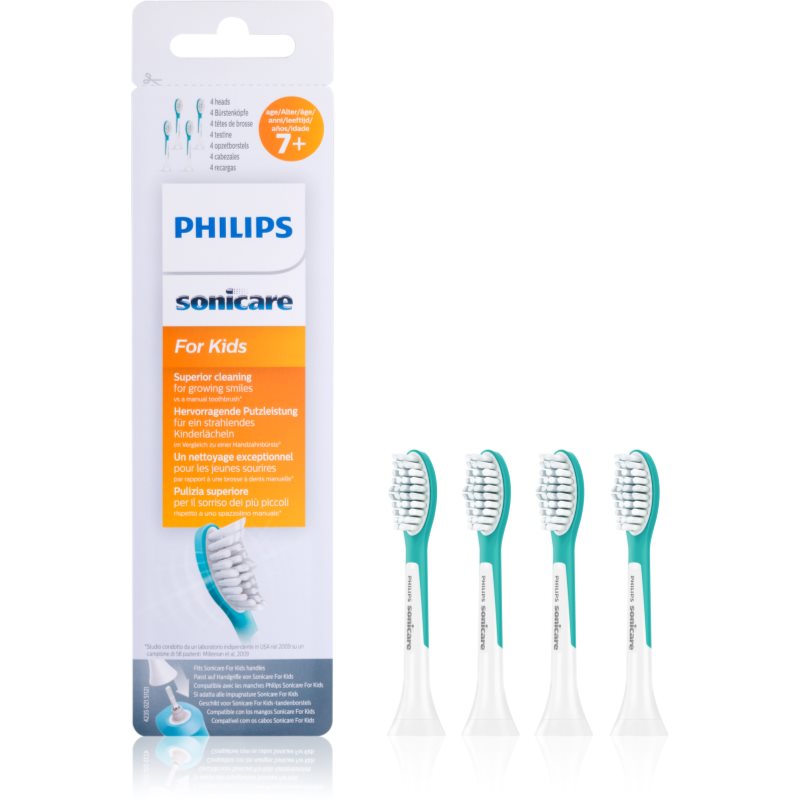 Philips Sonicare For Kids 7+ Standard HX6044/33 csere fejek a fogkeféhez 4 db-Eredeti