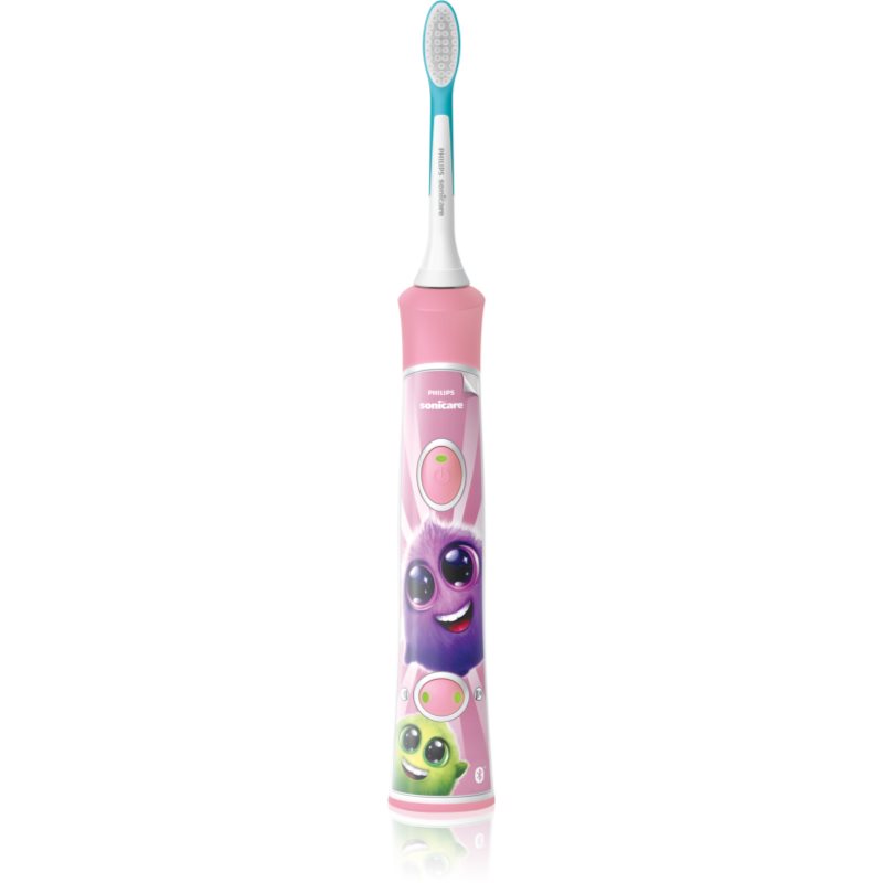 Philips Sonicare For Kids HX6352/42 szónikus elektromos gyermek fogkefék Bluetooth összeköttetéssel Pink 1 db-Eredeti