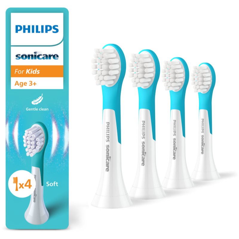 Philips Sonicare For Kids Mini 3+ HX6034/90 csere fejek a fogkeféhez gyermekeknek 4 db