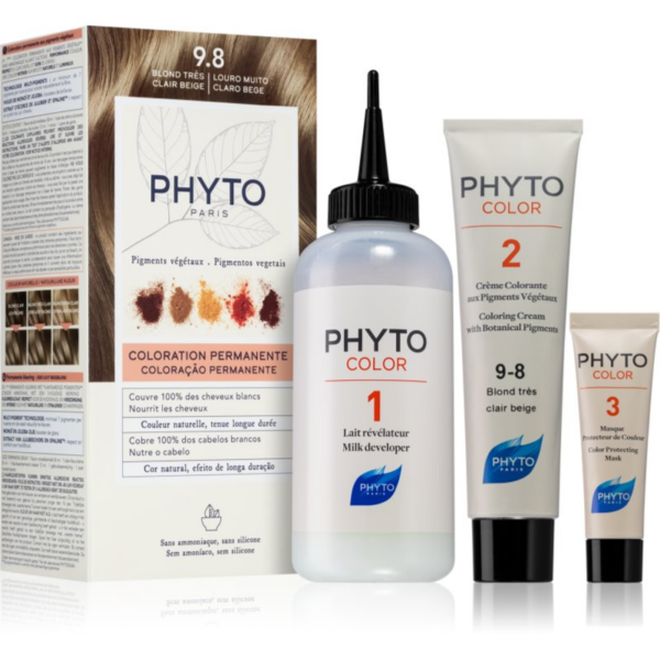Phyto Color hajfesték ammónia nélkül árnyalat 9.8 Blond Clair Beige 1 db-Ár Phyto Color hajfesték ammónia nélkül árnyalat 9.8 Blond Clair Beige 1 db-Ár