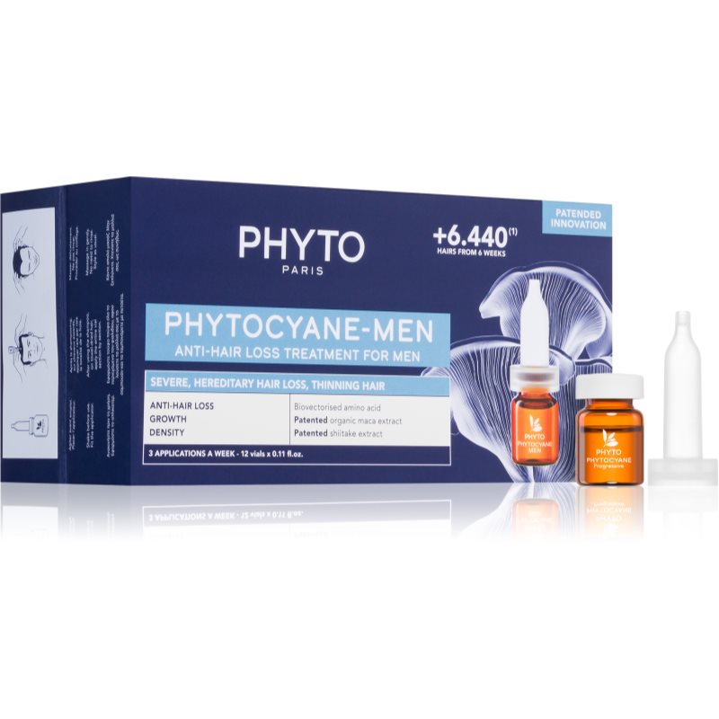 Phyto Phytocyane Men Treatment hajnövekedés és hajhullás elleni ápolás 12x3.5 ml-Ár