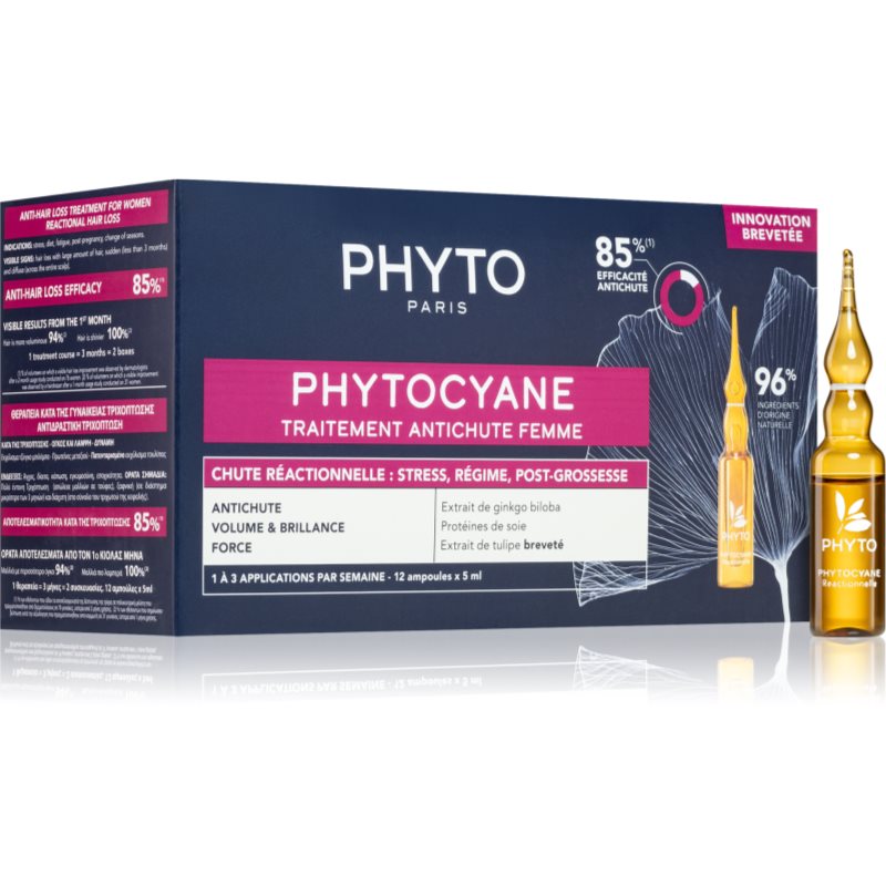 Phyto Phytocyane Women Treatment hajnövekedés és hajhullás elleni ápolás 12x5 ml-Ár