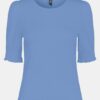 Pieces Tenley Blue T-Shirt - Women