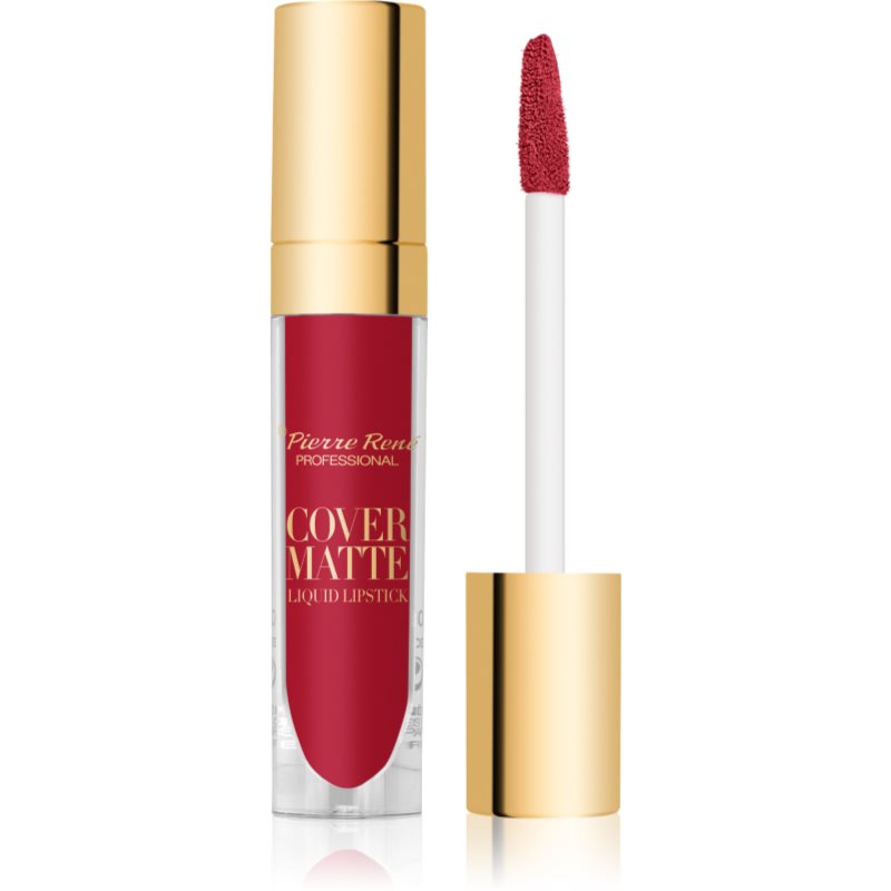 Pierre René Cover Matte mattító folyékony rúzs árnyalat 01 True Red 5 ml