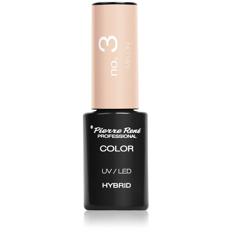 Pierre René Nails Hybrid gél körömlakk UV / LED-es lámpákhoz árnyalat No. 3 Melon 6 ml-Eredeti