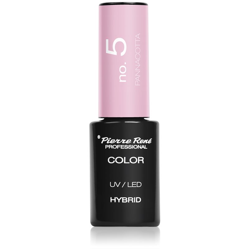 Pierre René Nails Hybrid gél körömlakk UV / LED-es lámpákhoz árnyalat No. 5 Pannacotta 6 ml-Eredeti