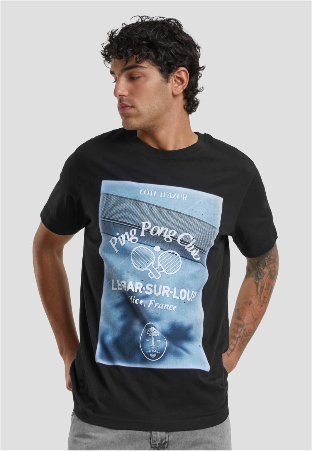 Ping pong club t-shirt black