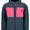 Pink-Blue Men's Lightweight Jacket with Hood Quiksilver Lizard Head - Men