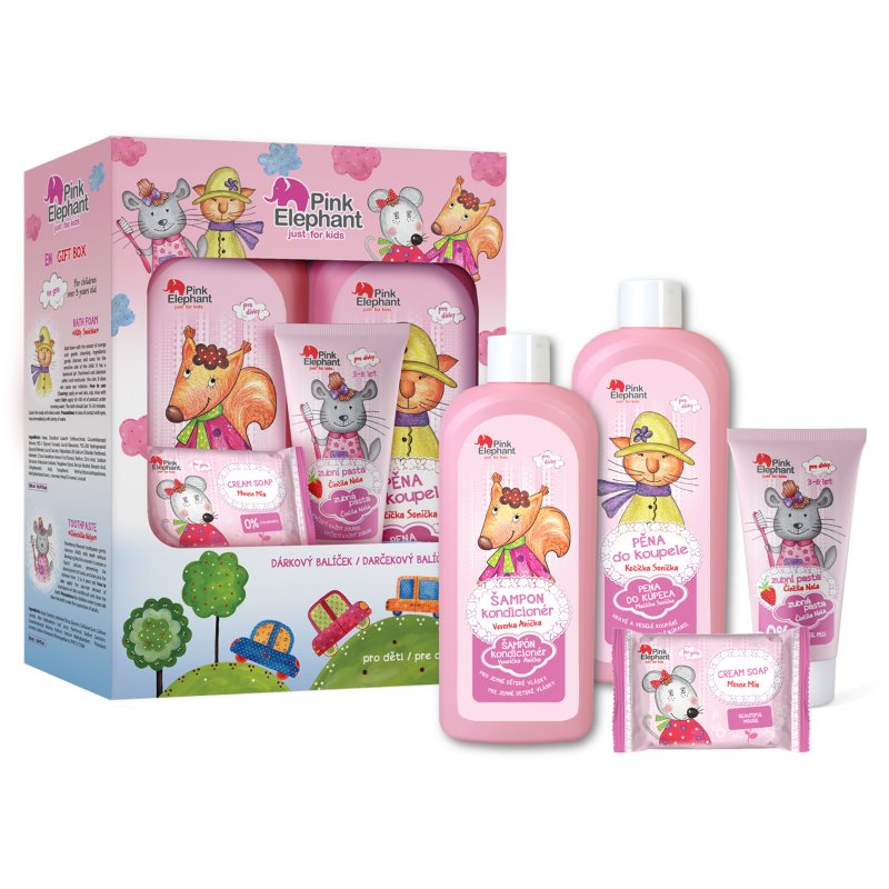Pink Elephant Girls ajándékszett gyermekeknek Mouse Mia-Ár