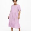 Pink Floral Dress ONLY CARMAKOMA Megan - Women