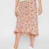 Pink Floral Midi Skirt Pieces Mayrin - Women