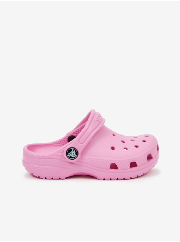 Pink Girls' Slippers Crocs - Girls