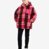 Pink Girly Winter Checkered Jacket Desigual Blake - Girls