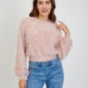 Pink Ladies Sweater with Balloon Sleeves ORSAY - Women