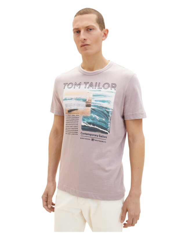 Pink Men's T-Shirt Tom Tailor - Men Pink Men's T-Shirt Tom Tailor - Men