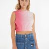 Pink Womens Crop Top Tommy Jeans - Women