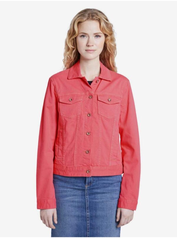 Pink Women's Denim Jacket Tom Tailor - Women