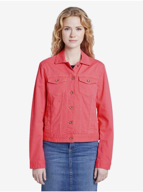 Pink Women's Denim Jacket Tom Tailor - Women