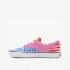 Pink and blue womens patterned sneakers VANS UA Comfy Cush Era - Women