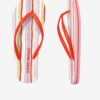 Pink and red striped flip-flops VERO MODA Selma - Women