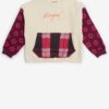 Pink-beige girl's sweatshirt Desigual Belinda - Girls