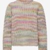 Pink-beige girly patterned sweater ONLY Carma - Girls