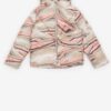 Pink-beige patterned quilted jacket with hood Tom Tailor - Girls