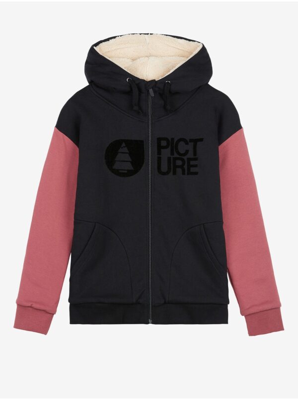 Pink-black women's hoodie Picture - Women's