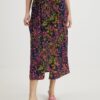 Pink-blue floral midi skirt ONLY - Ladies